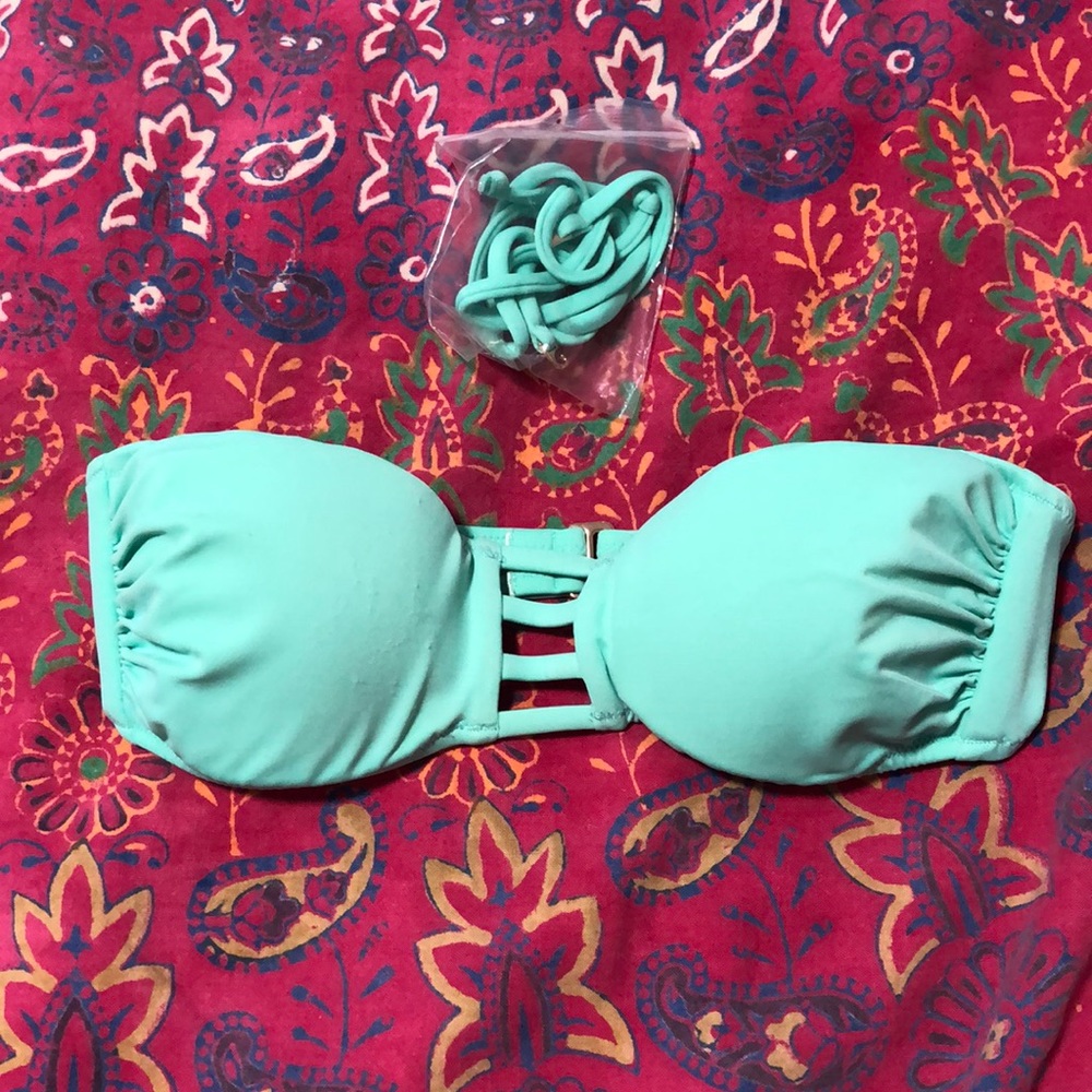 Never worn!victoria secret green top bathing suit